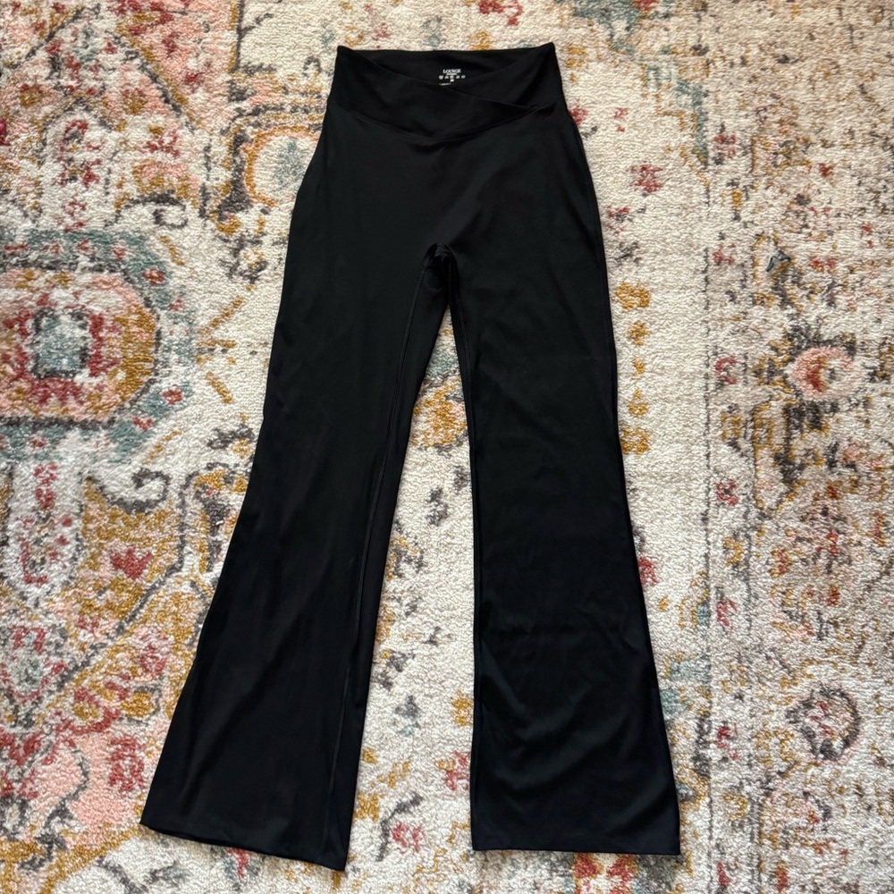 Lounge Varsity Crossover Flared Leggings, Petite M